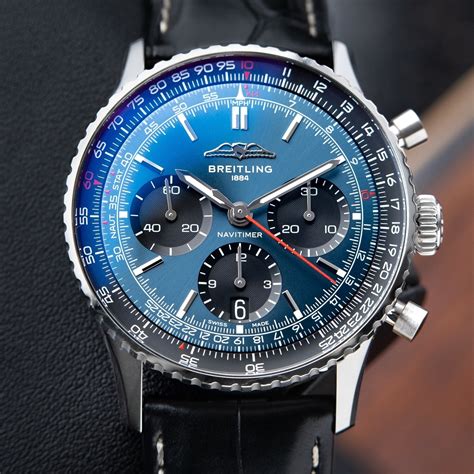 breitling big face|Breitling blue face navitimer.